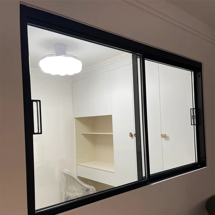 MapleMiles Waterproof Outdoor Anti-theft Aluminum Sliding Window Aluminum Hurricane Impact Sliding Window Double Glass