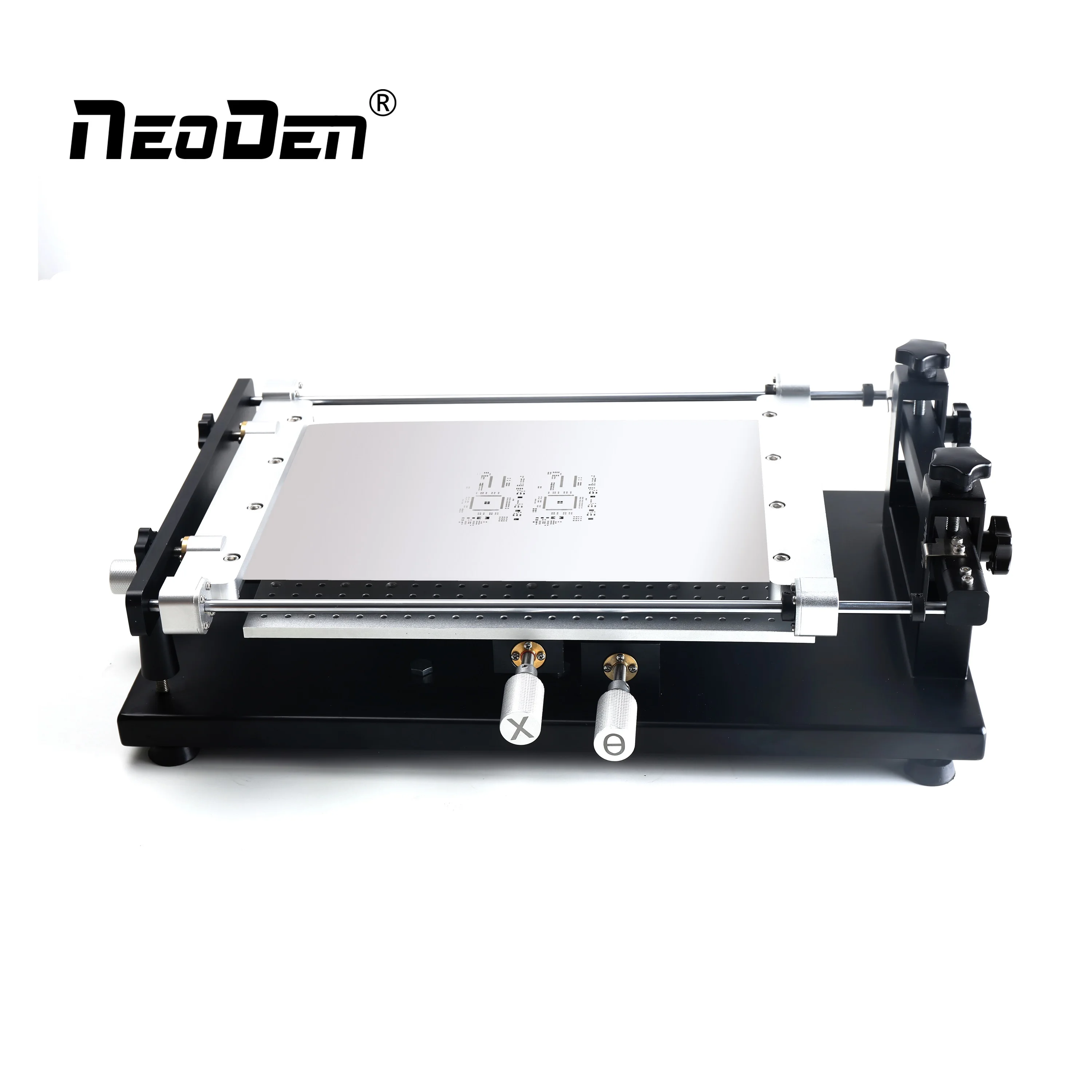 Stampante Per Stencil PCB Manuale, Con Spessore Regolabile, Piattaforma In Metallo Robusta, Ripetibilità ±0,01 Mm, Per Piccole Produzioni