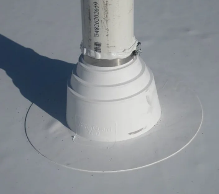 TPO or PVC Roof Pipe Flashing Vent Boot