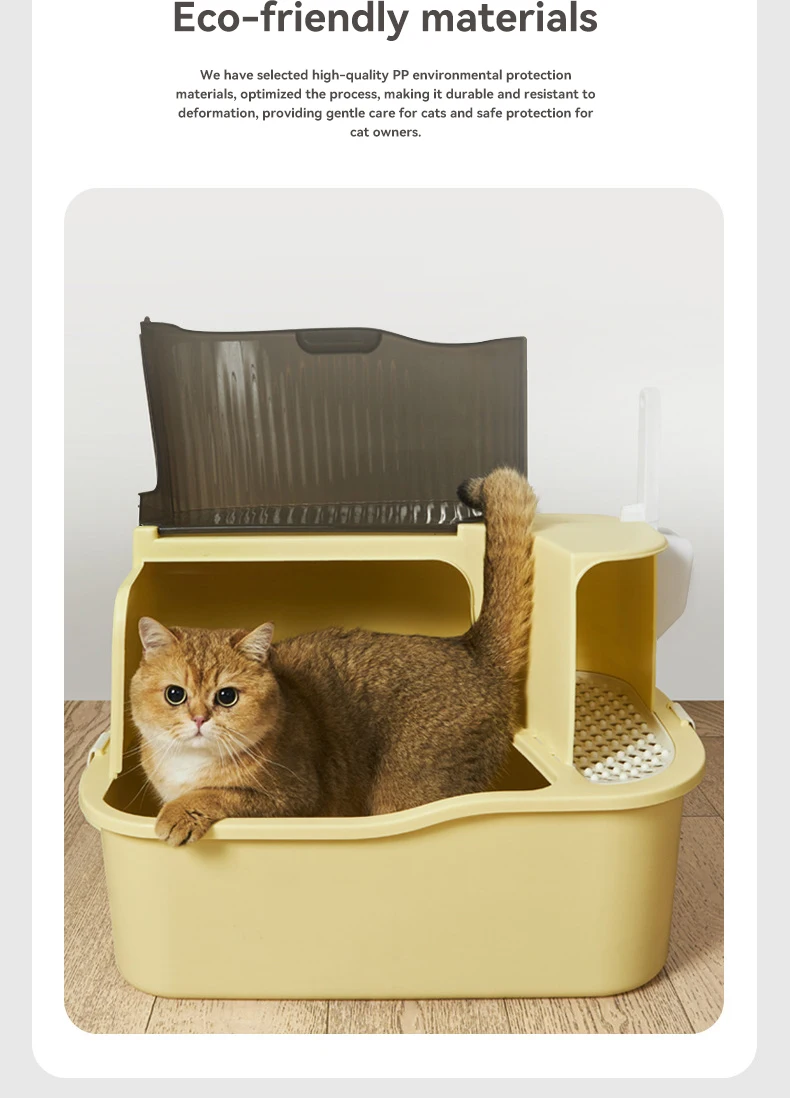 Litter Box Oversized Hallway Type Spatter-proof Fully Enclosed Litter Box Poop Bowl Deodorant Cat Toilet Cat Supplies supplier