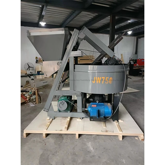 Factory Supply Concrete Pan Mixer Machine Small Concrete Mixing Self-loading Concrete Pan Mixer Machine for Sale
