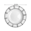 plato blanco de 8 pulgadas de profundidad