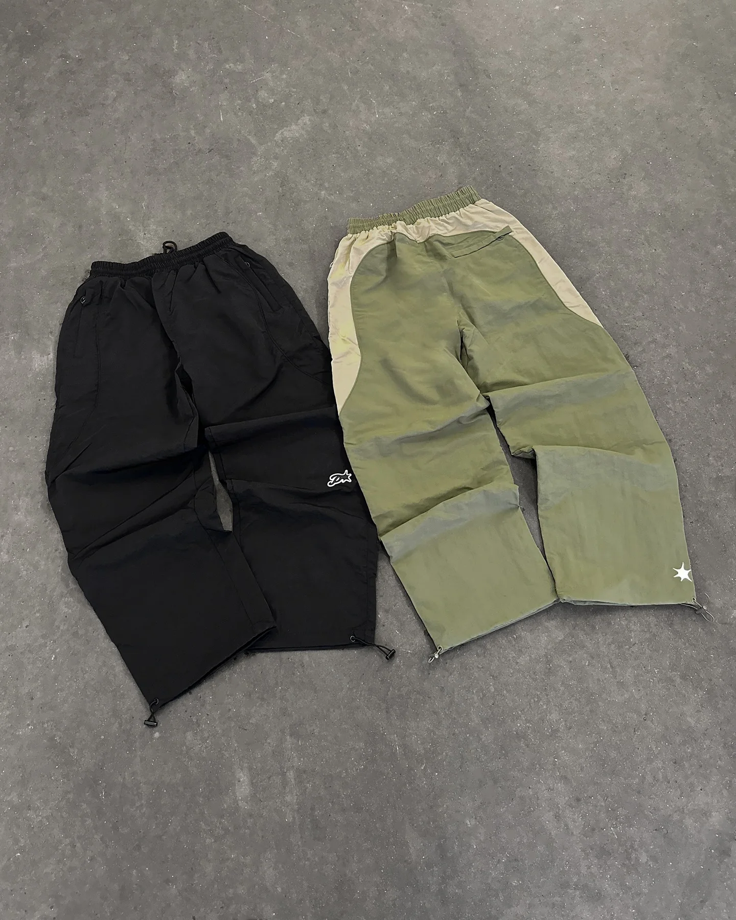 Custom Clothing Manufacturer Windbreaker Jacket Set Lightweight Nylon Tracksuits Color Block Jogging Sweat Suits Joggers Set gallery 3