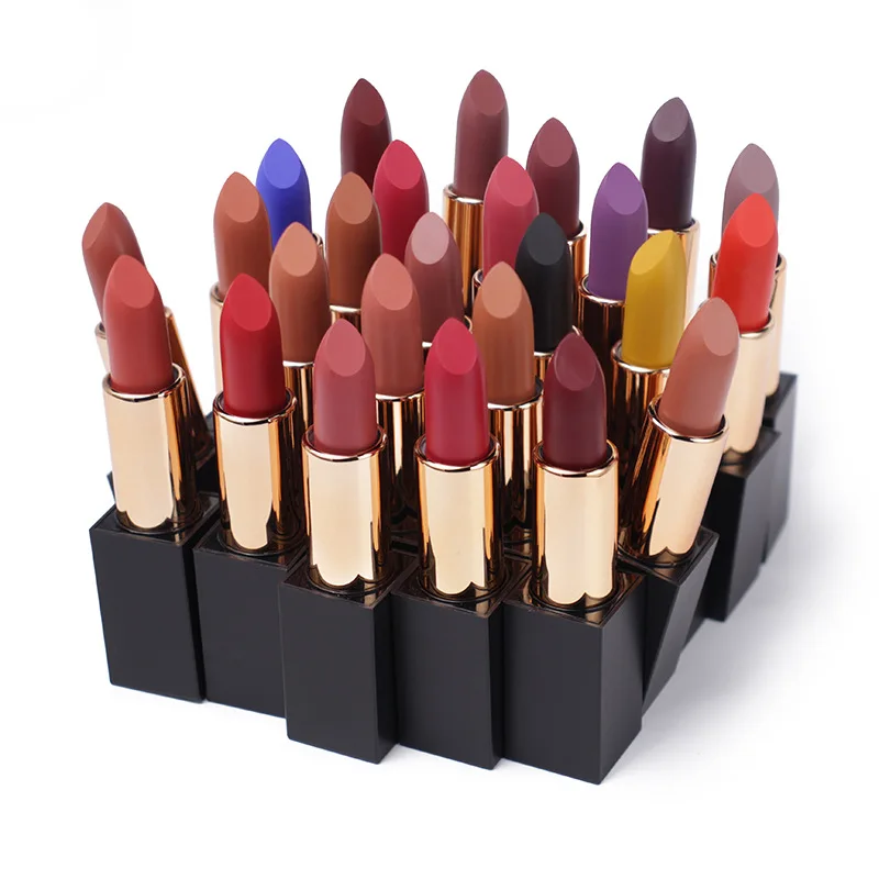 Custom Logo Wholesale Private Label Velvet Liquid Matte Lipstick Waterproof Lasting Vegan Multi-colors Makeup