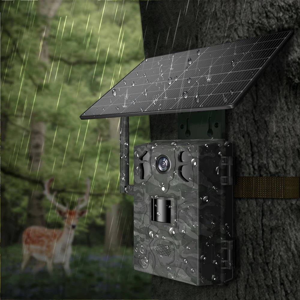 Ucon 4G LTE Wireless Trail Camera With Night Vision, Solar Panel, And Camouflage Design For Hunting - View #8