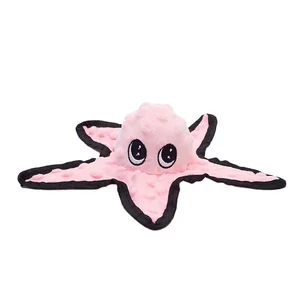New Arrival Custom Design Pet Soft Plush Stuffed Animal Toy Sea Starfish and Shell with Marine Animal Theme