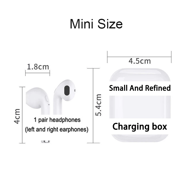 i9 Tws Wireless Head phones Blue tooth 5.0 Earphones music Bluetooth head phones With Mic Charging Box Headset for all phones - ANKUX.COM