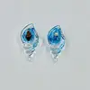 The blue color of the luminous snail.