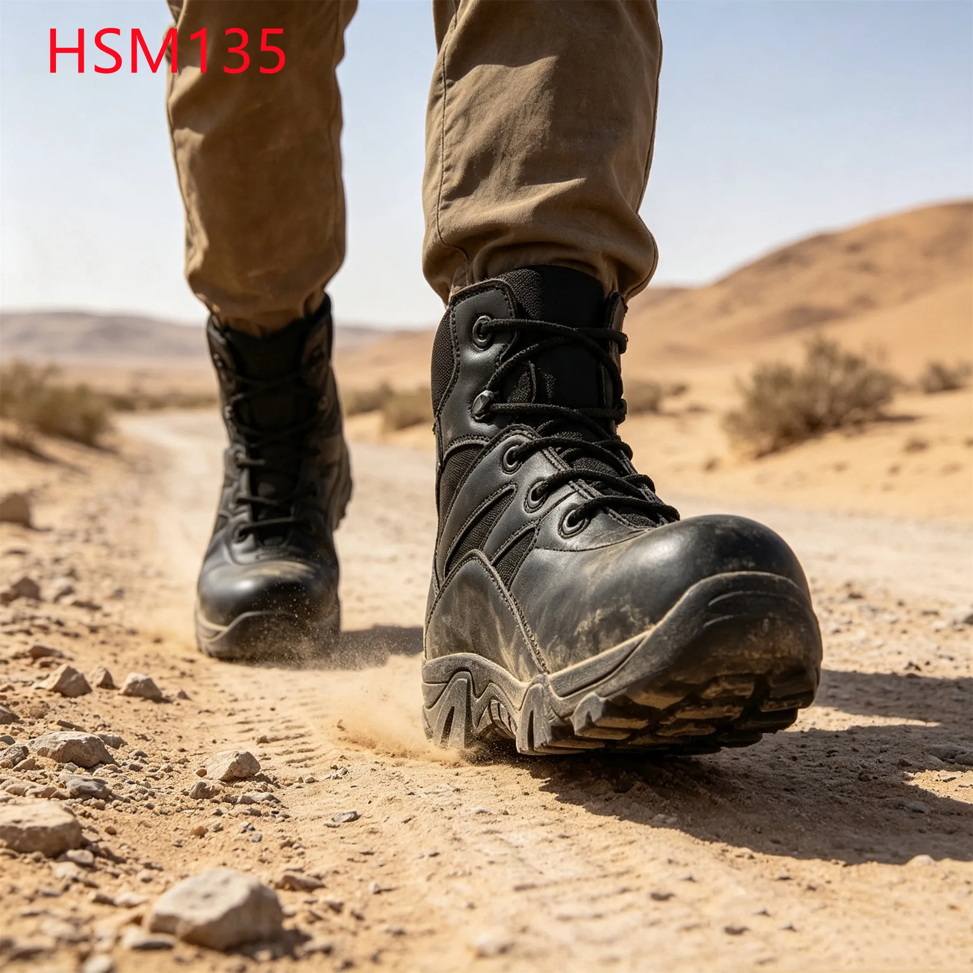 LXG,Dune Crossing Steel Toe Insert Hua Singh Combat Boots Field Operation Anti-impact Outsole 7 Inch Tactical Gear Boots HSM135