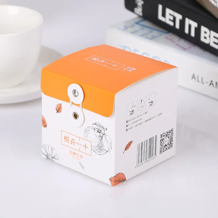 Customized Paper Printer Packaging Box with String and Button Closure