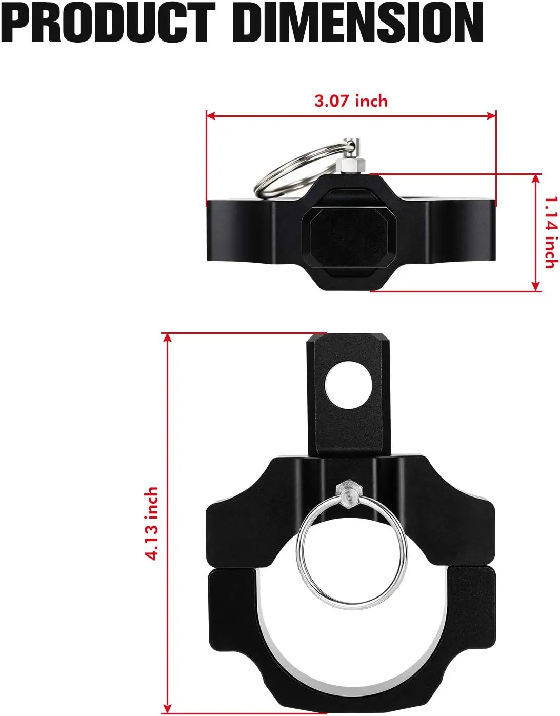 ATV/UTV Запчасти и аксессуары Поворотный LED кнут свет гибкая штыревая антенна кронштейн для UTV ATV 1 8