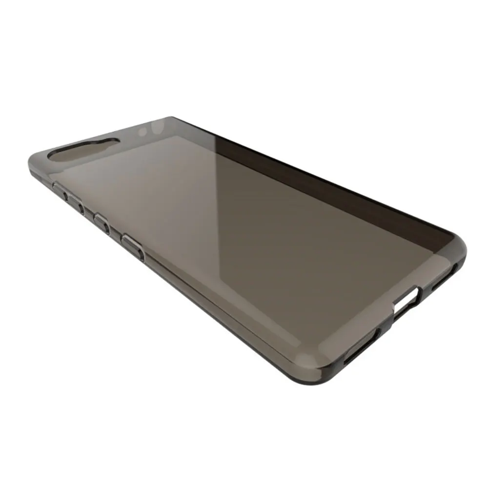 Cuerpo de teléfono Tpu para Blackberry Key 2 Lite Pc Limpia Brillo Transparente Agujero de precisión Cuerpo de protección de lente de cámara