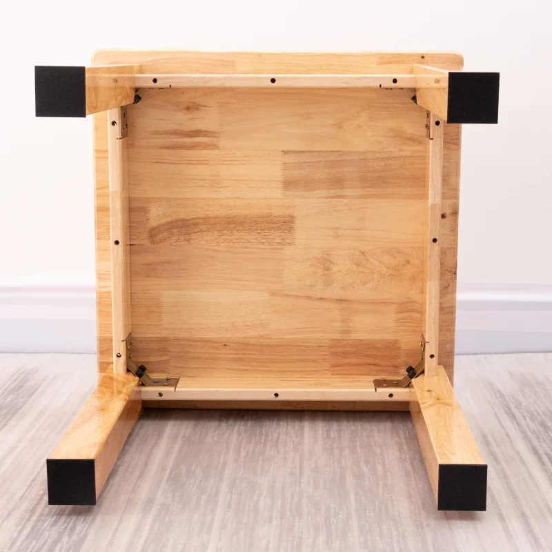 Стол и стулья для детского сада Деревянный Маленький квадратный стол из массива дерева комбинированный детский игрушечный