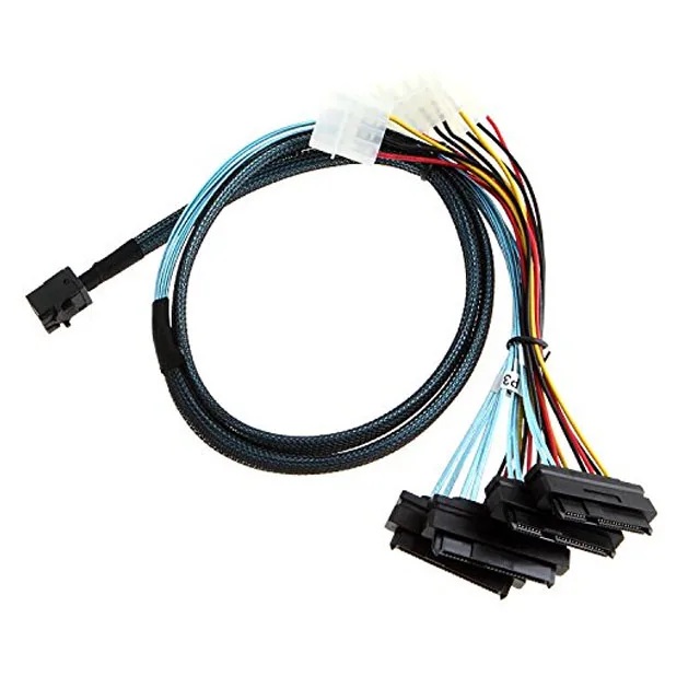 SFF-8643 to U2 SFF-8639 Cable with 15 Pin SATA Power Connector
