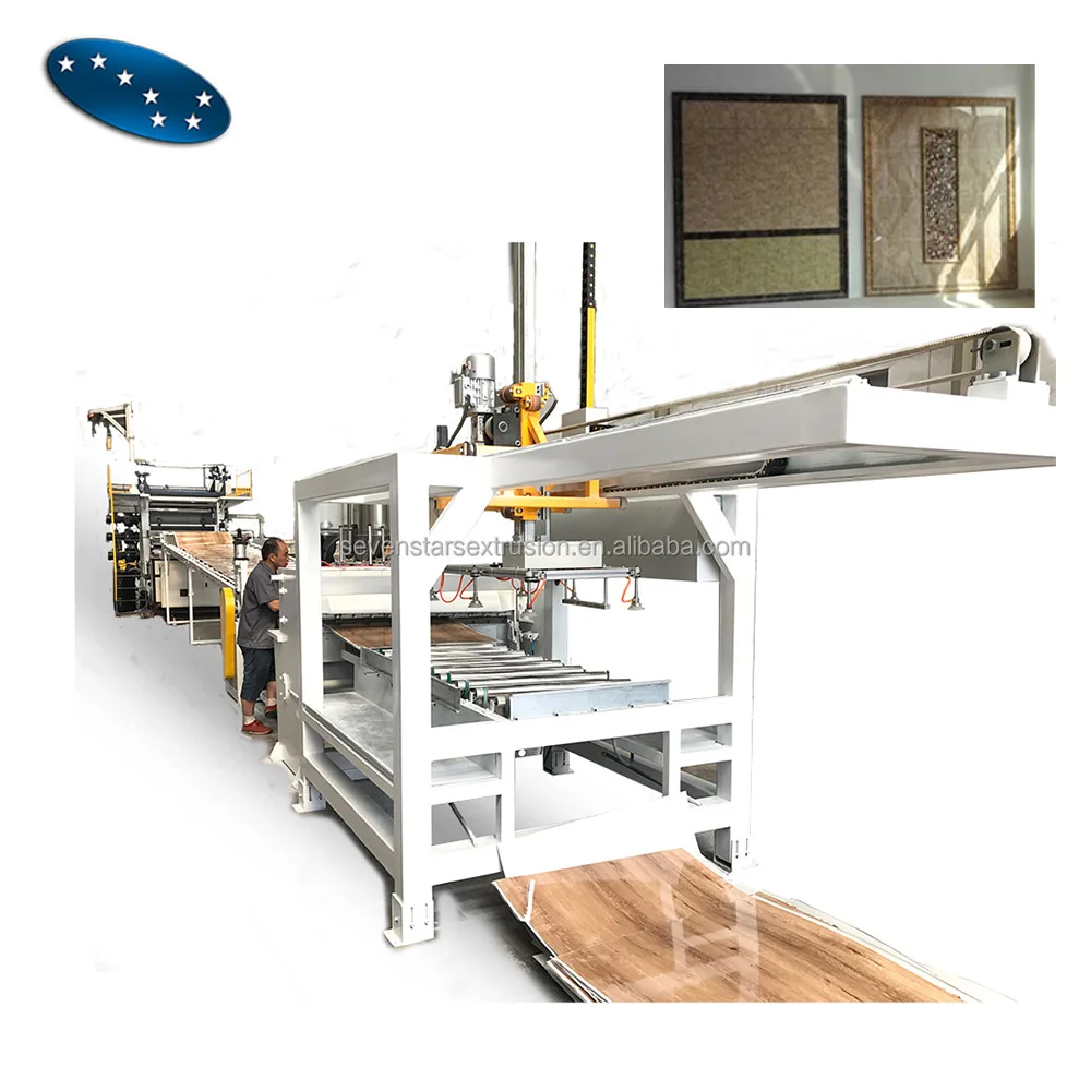 Plastic SPC Flooring Stone Making Machine WPC SPC Floor Extrusion Line for SPC Flooring 5mm
