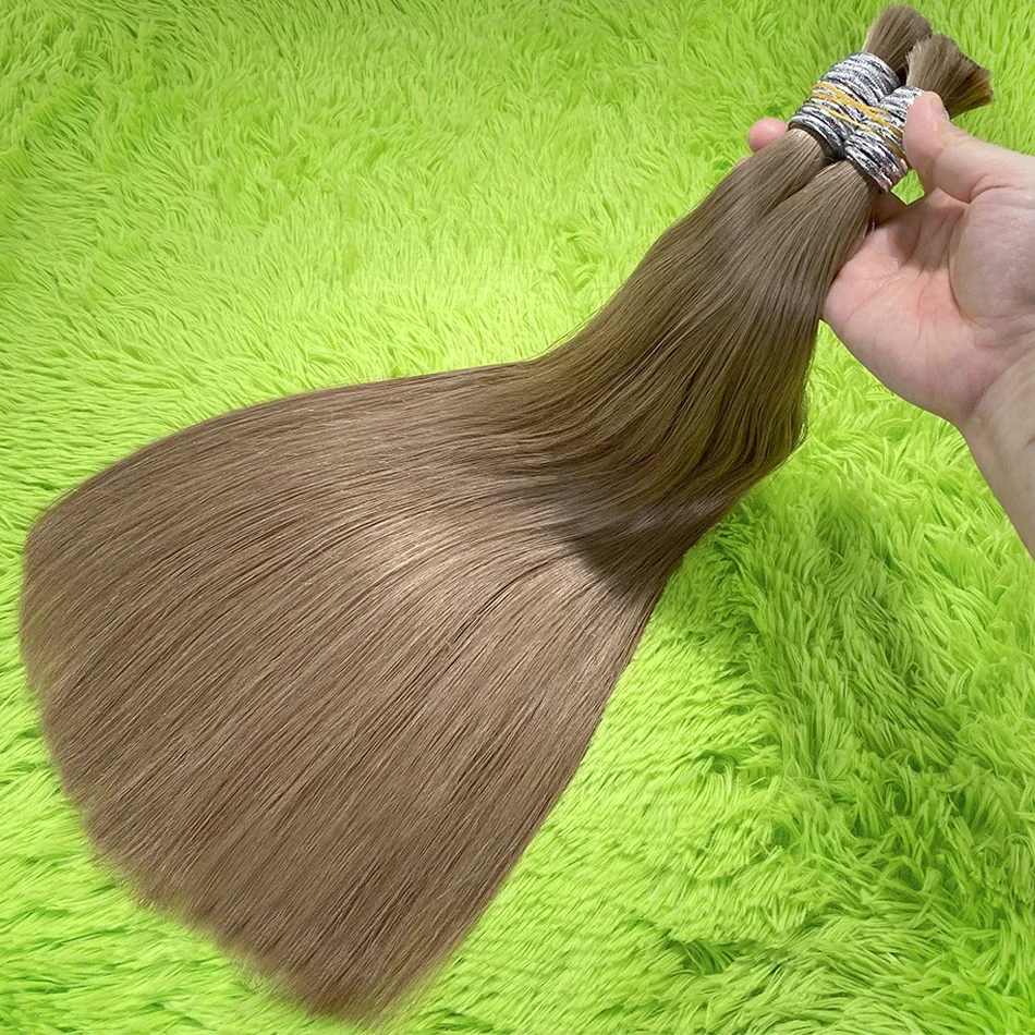 Virgin Human Hair Bulk til fletning Extensiones Cabelo Humano_voghion.com