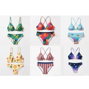 Customized Print Low MOQ OEM Factory Manufacturer Women Swimwear Bikini