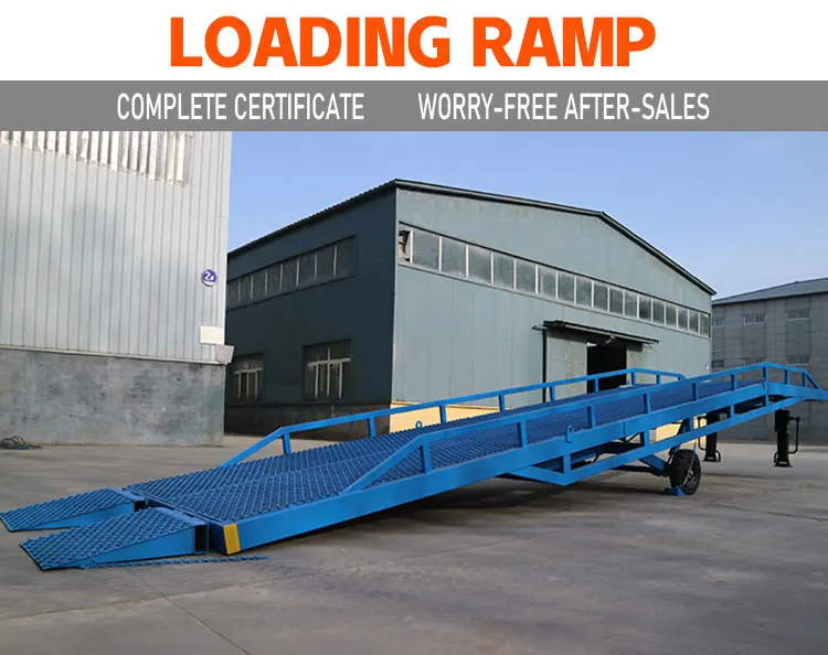 Bongkar Pasang Portabel 10 Ton Baja Kontainer Akses Forklift Ramp Dapat ...