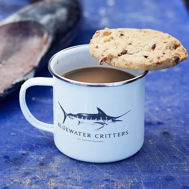 Enamelware Wholesale Custom logo Printing Cheap Metal Enamel Mug with Stainless Steel Rim Enamelware