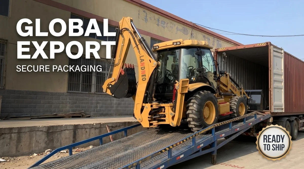 All Terrain 8 Ton Backhoe & Front Loader Wheel Loader Machine with Yuchai Engine Hydraulic System High Efficiency
