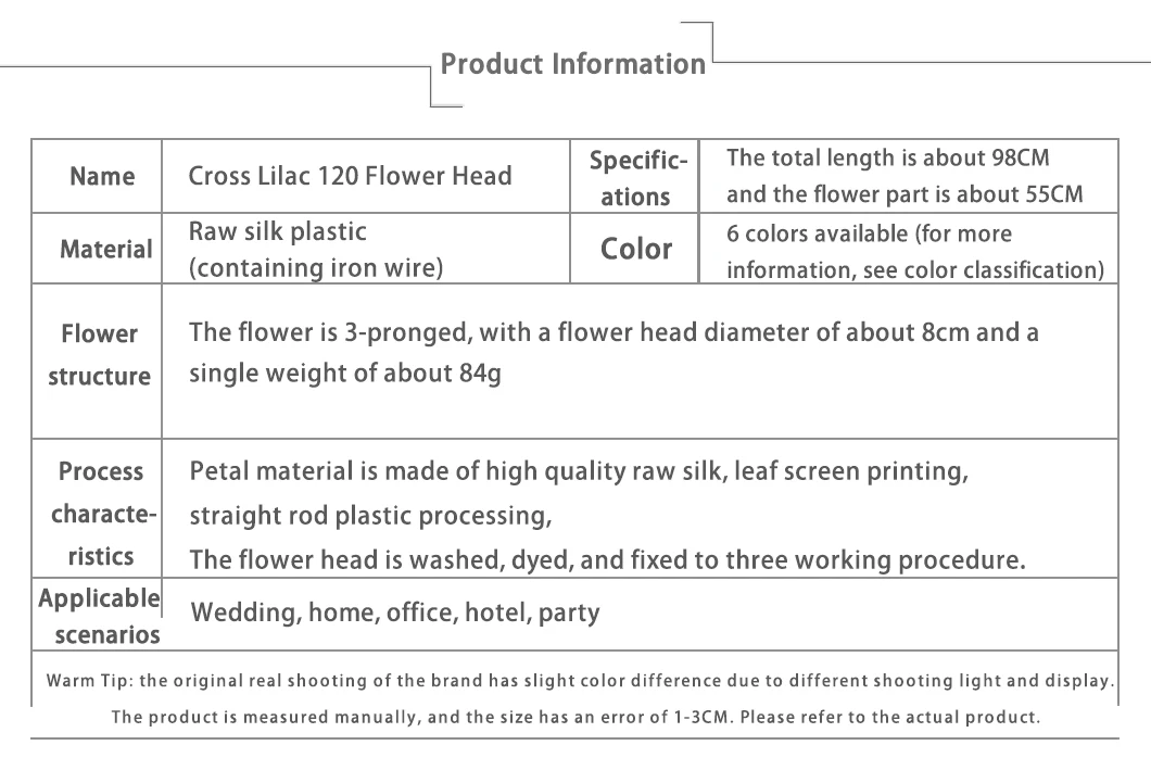 Vincent Orchid Cherry Blossom Cross Lilac Silk Flower Wedding Road