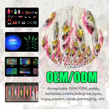 30g40g60g80g100g120g150g 3D Print Metal Jig Lure Long Flash Slow Fast Sinking Needle Major Vertical Craft – Metal Jig – view 5