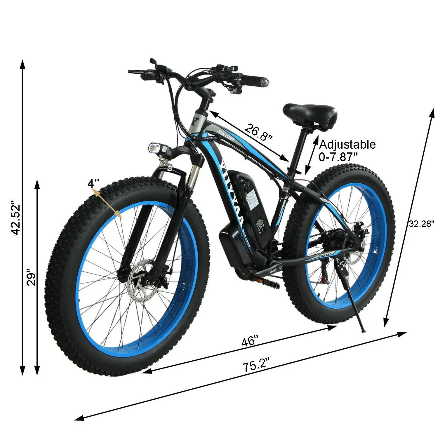 Smlro Xdc600 Electric Hybrid Bike Mountain City Road Bicycle 48v 2000w ...