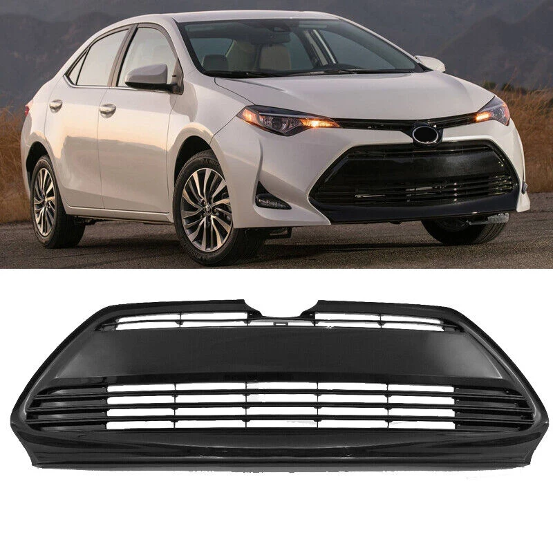 Saivis Car Front Lower Bumper Grille Black Mesh For 2017 2018 2019 Toyota Corolla LE XLE CE