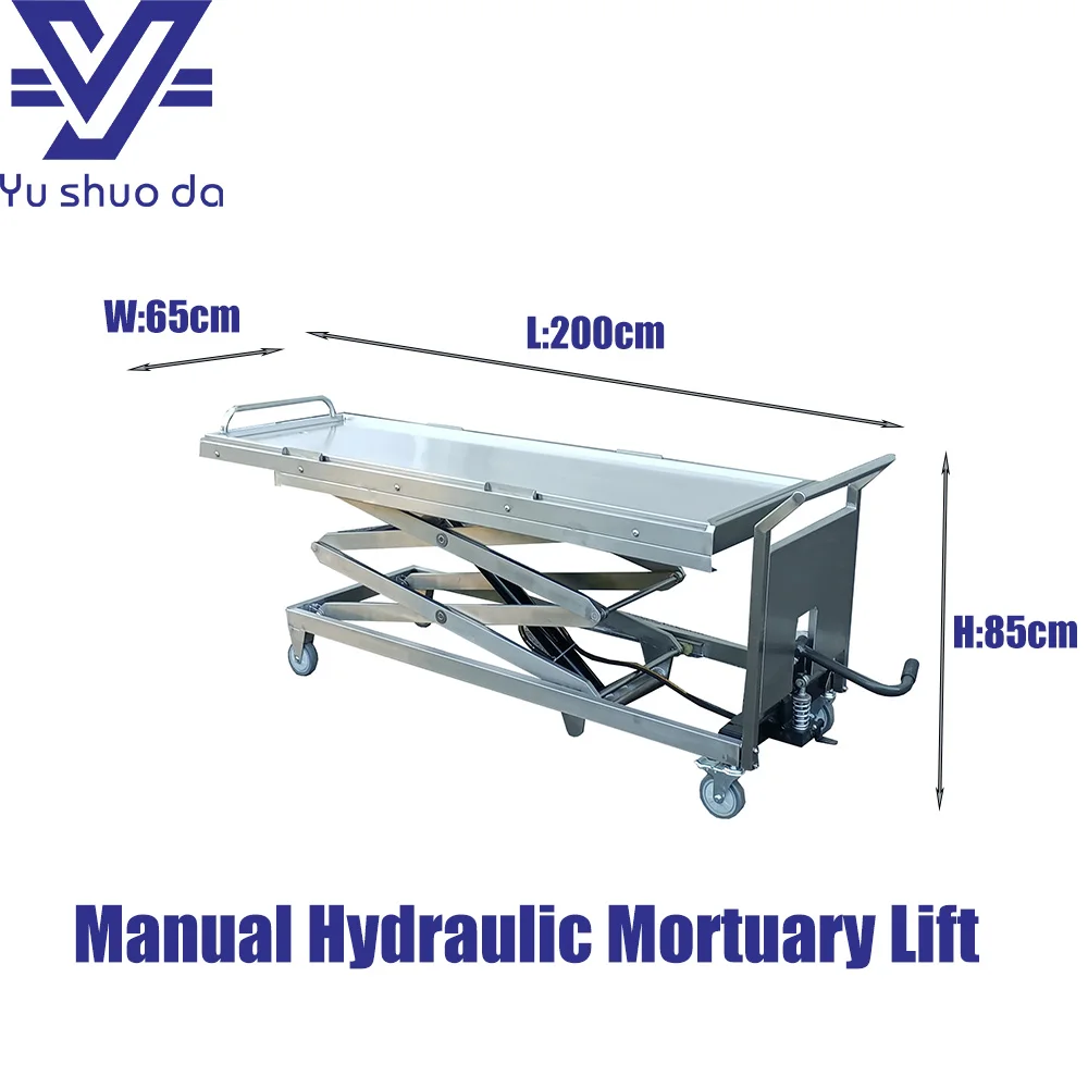 manual hydraulic mortuary lift