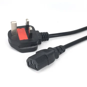 Uk Bs1363 To C13 Power Cable Type-g 3 Prongs To Iec320 Power Supply ...