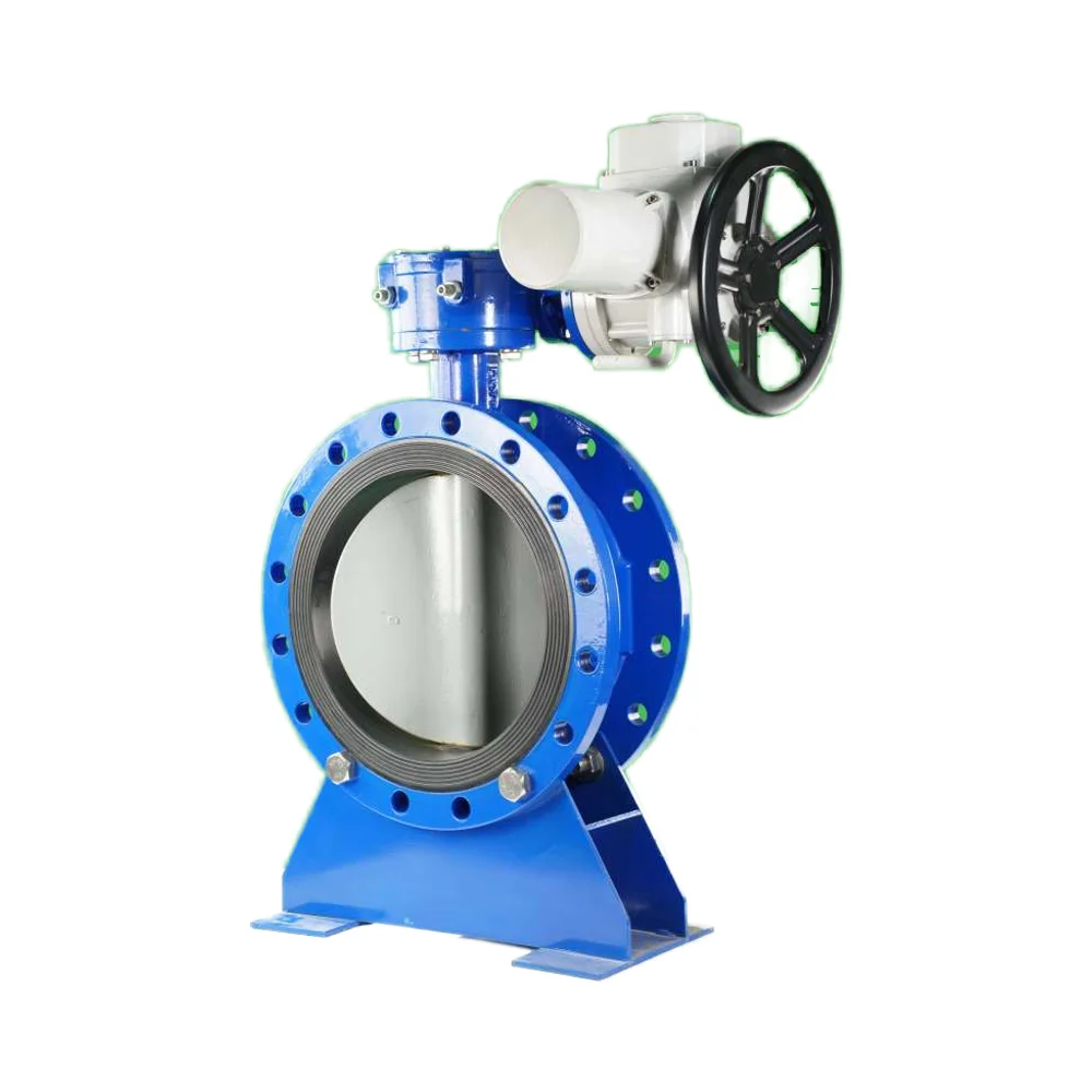 DC24V AC220V 4-20ma Cast Iron 8 Inch Electric Butterfly Valve for Water Flow Control General Application factory