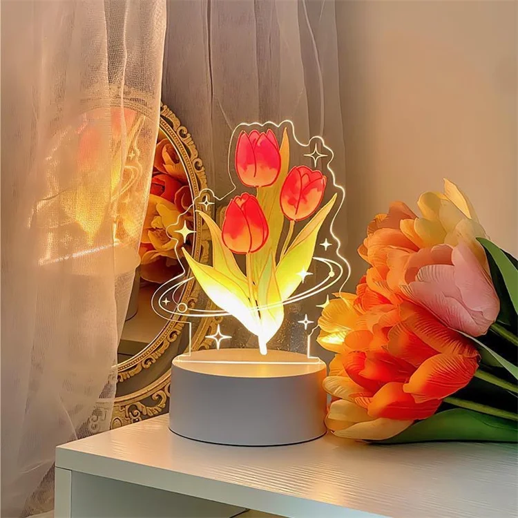 Acrylic 3D Illusion Lamp - Spiderman Ironman Altman