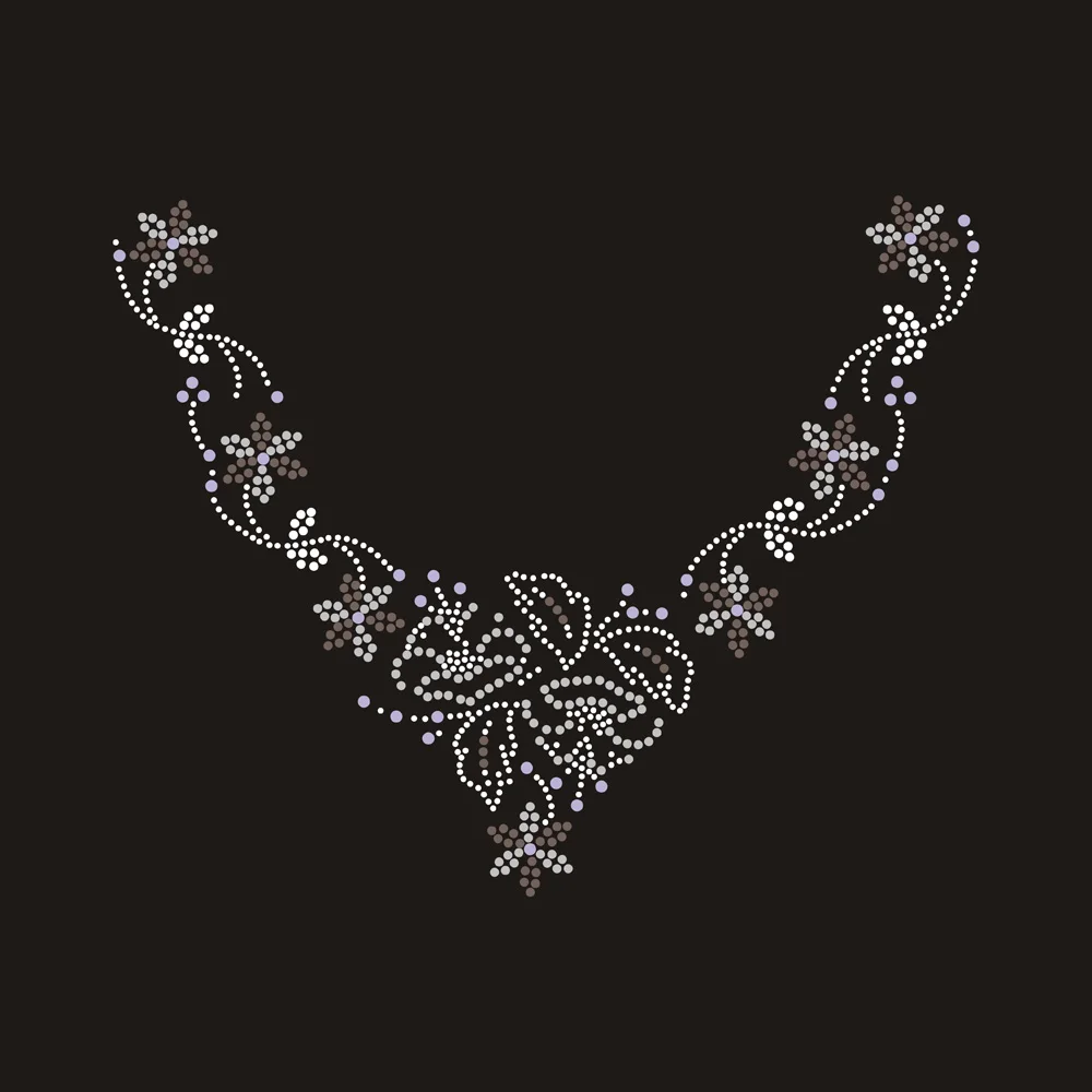 Customizable Bling Necklace with Rhinestone Motif
