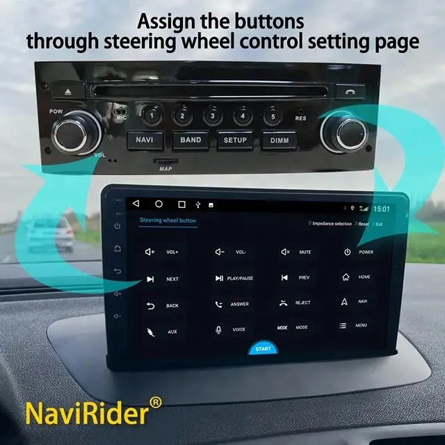 OEM Style Control Panel to Android Screen for RENAULT Megane 2 2002-2008 for RENAULT Fluence Car Video Player Plug to Play