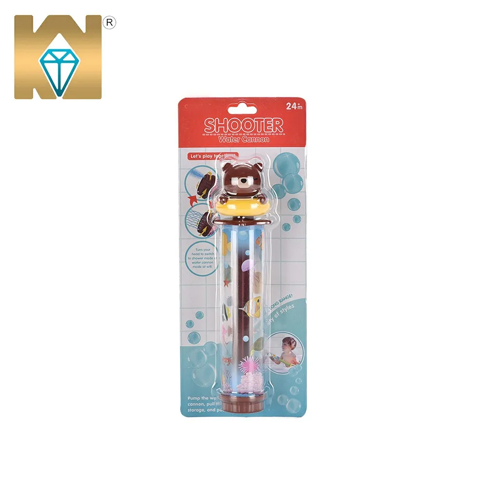 Детская игрушка для купания на открытом воздухе, мультяшный водяной пистолет для душа, детские игрушки для ванной, коричневый медведь, детские водные игрушки для детей