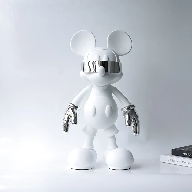Mickey Mouse Wearing Glasses - Electroplated Resin Craft