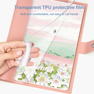 Clear PVC Cover Loose Leaf Ring Binder Notebook Soft Cover Customized Notebook B5 Diary