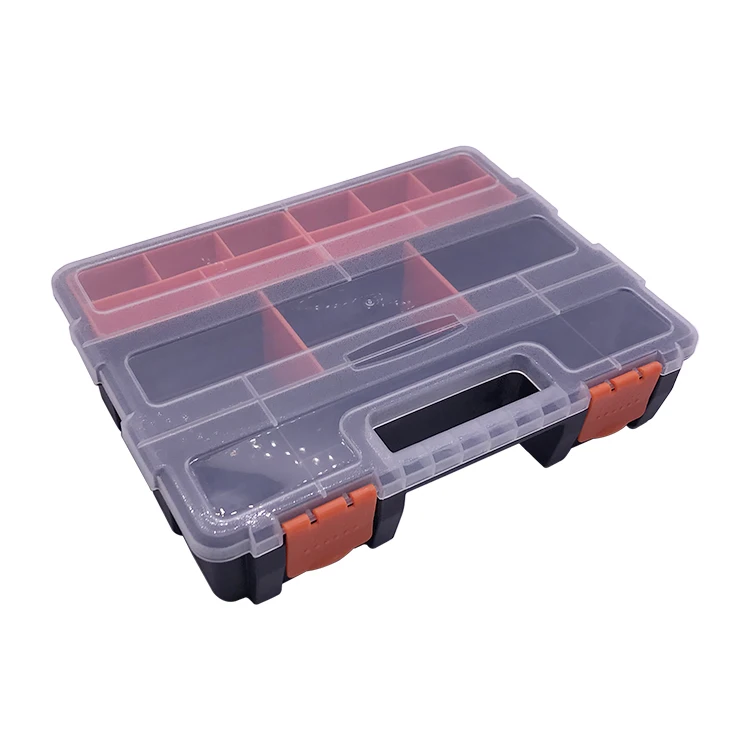 4 Removable Bins Organizer With Integrated Carry Handle For Small Part 