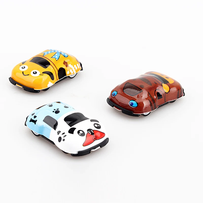 Popular Cartoon Pull Back Toy Car Plastic Spring Power Catapult Toys