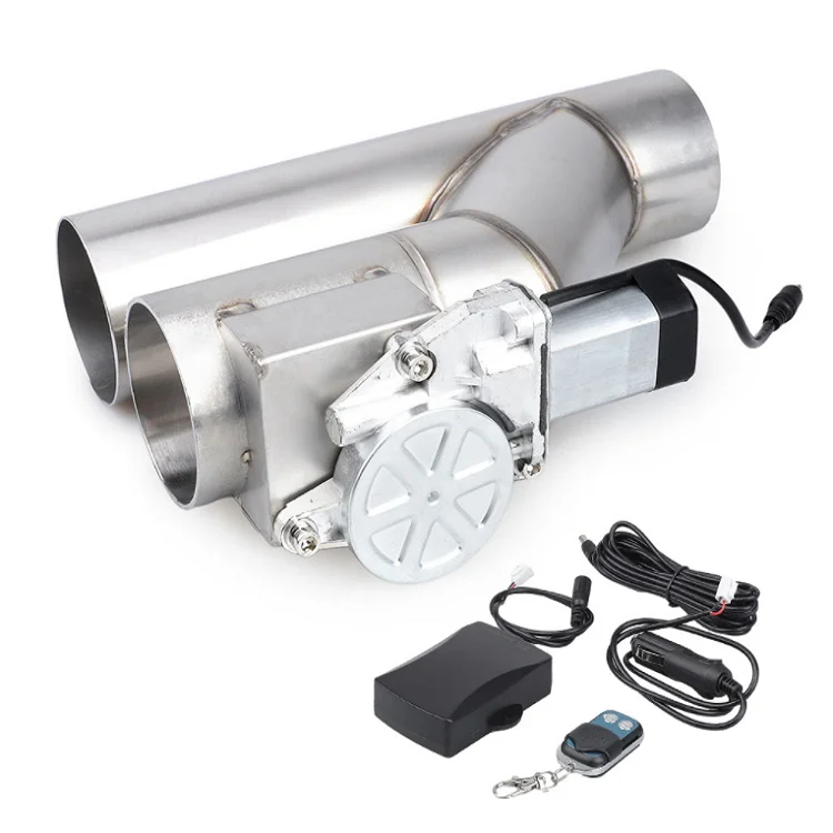 2.5" 3" Electric Exhaust Downpipe E-Cut Out Valve And One Controller Remote Kit Double opening 999064