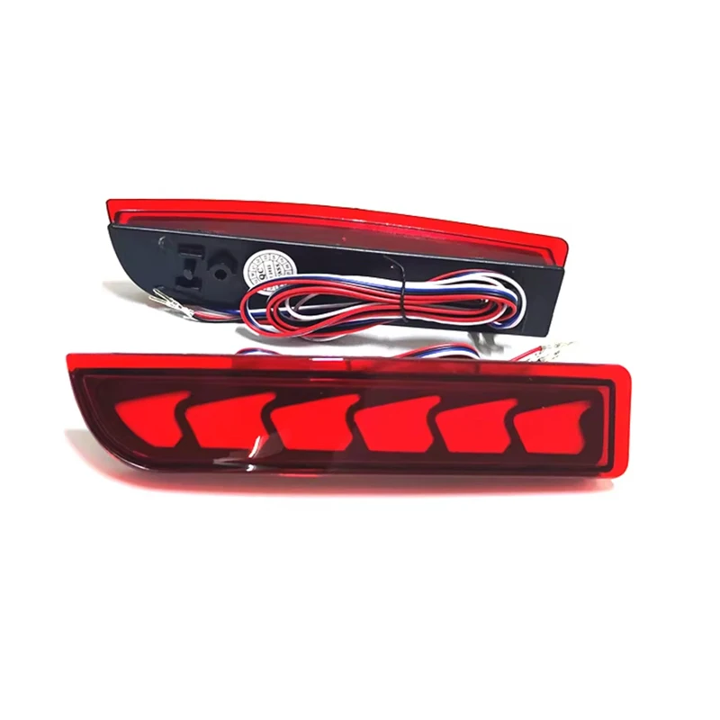 Rear Bumper Reflector Signal Light Assembly – Fits Toyota RAV4 2013-2015 – Red ABS Right Side, 12V