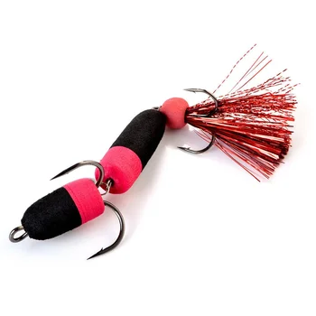 Cheery Floating Foam Bait Jig Hooks Three Anchor Barbed Hooks Bass Fishing High Carbon Steel Material Bottom Fishing Ocean Beach – Metal Jig – view 5