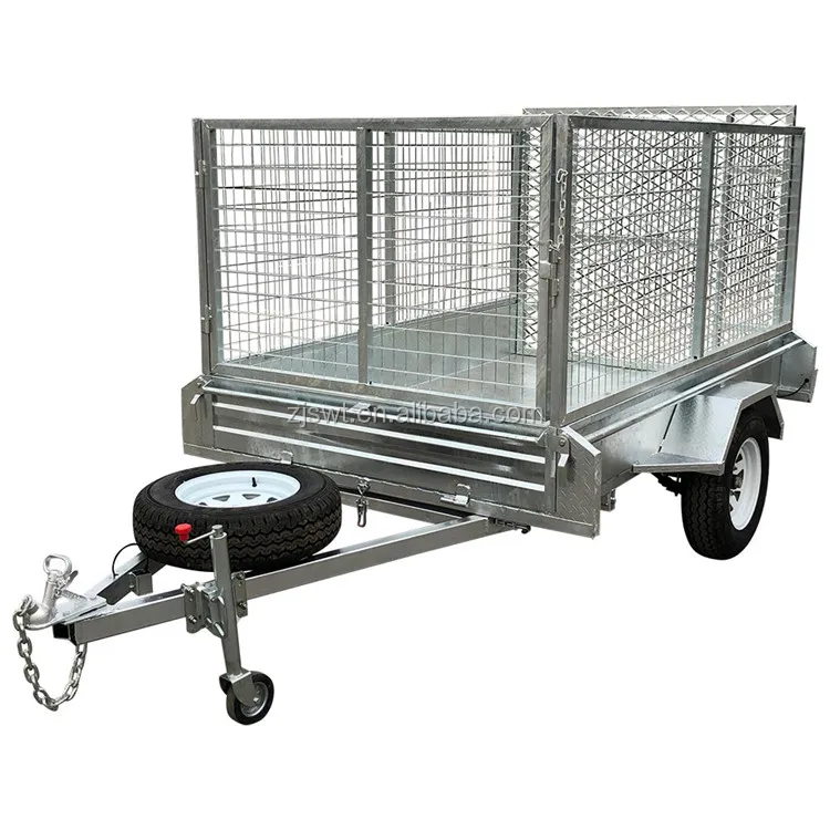 Galvanized Cargo Tipping Trailer Skip Trailer Axle Trailer - Buy ...