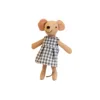 Falda a cuadros azul para madres de 15 cm.
