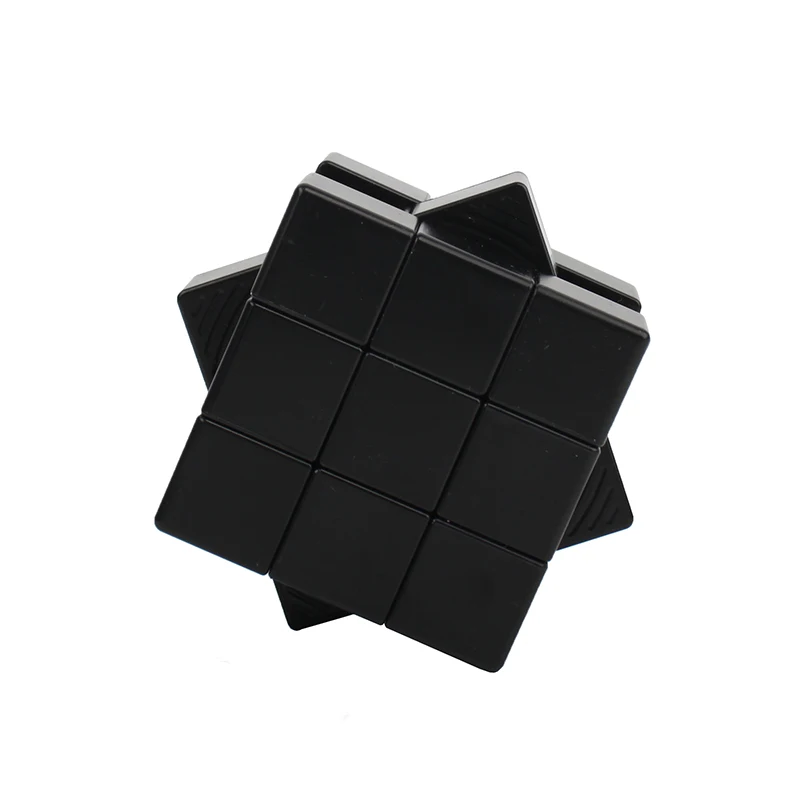 Wholesale Cheap Toy Client Own OEM Printing ABS Plastic 5.7cm Blank Custom Square Magic Cube Black Cube for Advertising