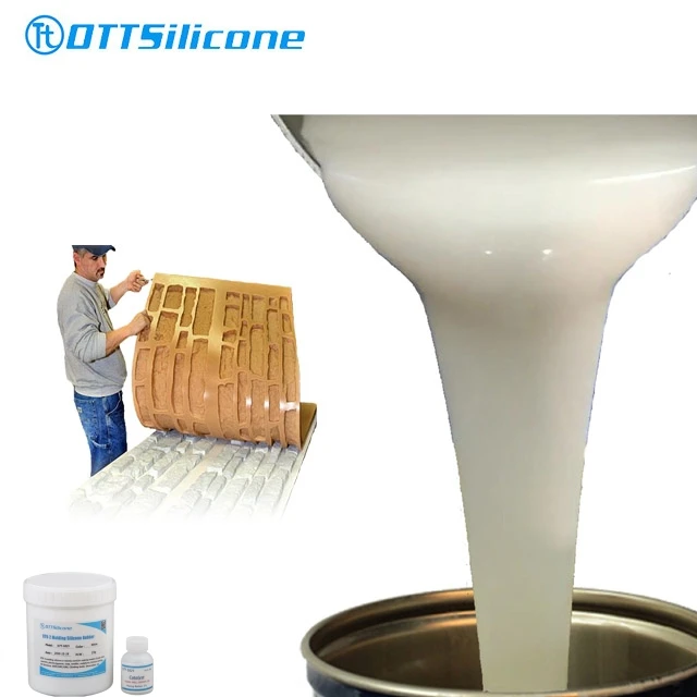 High Quality RTV-2 Silicone Rubber to make GRC/Stone/Plaster Mold Liquid Silicone Rubber