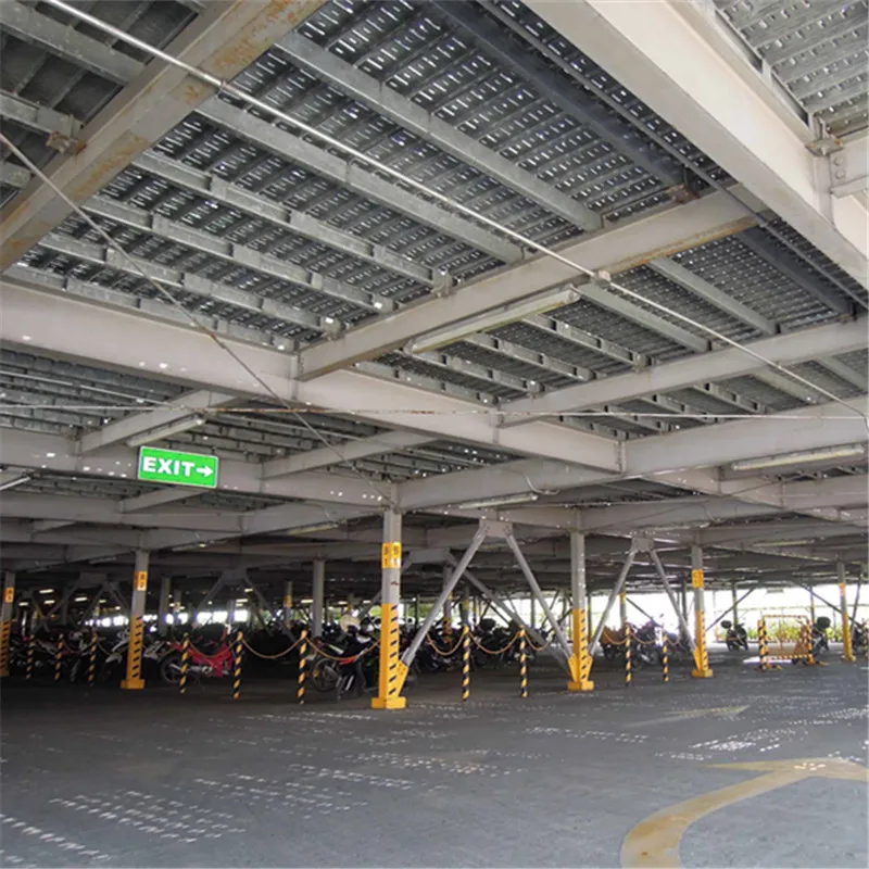 3 Floors Prefabricated Shed Steel Structure for Car Parking Lot