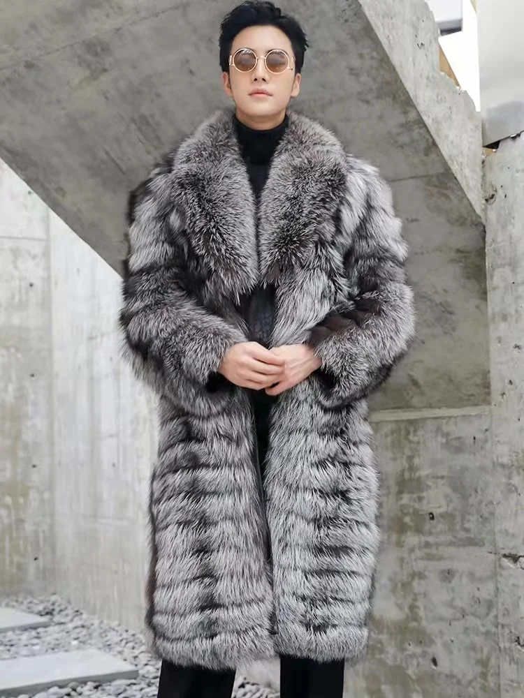 Fox Fur Winter Coat for Men