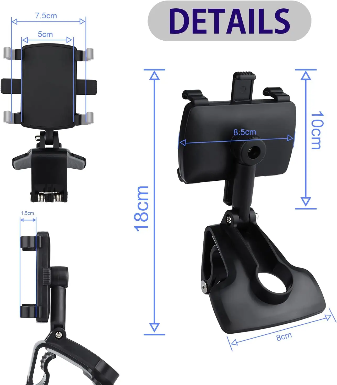 Car Mobile Phone Holder Mobile Adjustable Car Mobile Phone Holder Dashboard 360 Rotatable Universal Smartphone Holder_voghion.com