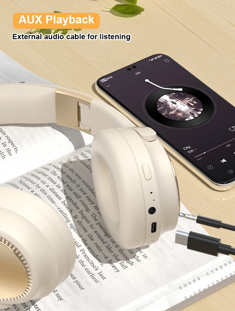 Kisnoli A12 Sports Blue Tooth Oem Gaming Headset for Girls